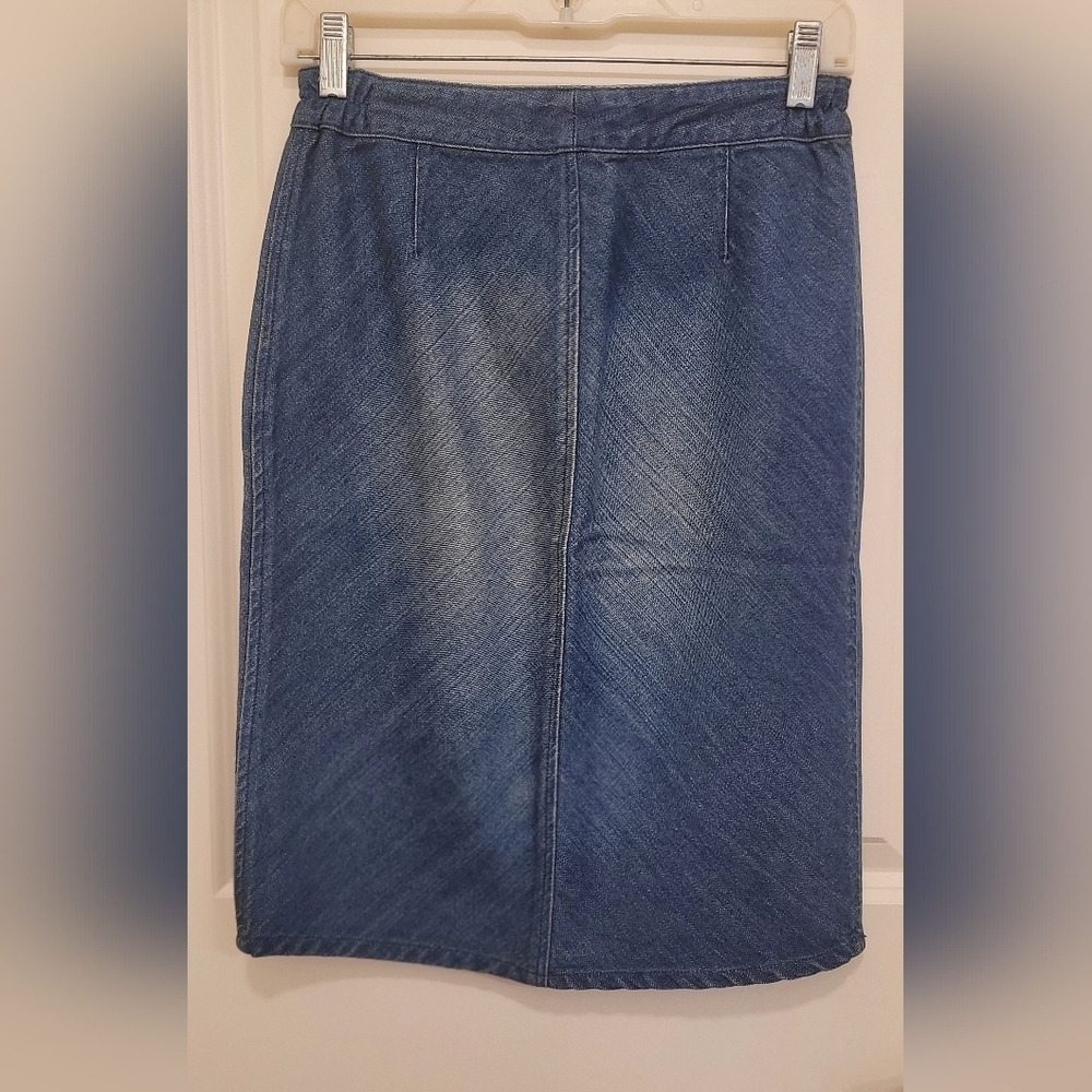 A/X Armani Exchange Blue Classic Denim Skirt Sz 2
